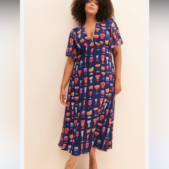 Lisa Says Gah Dresses & Skirts - LISA SAYS GAH cocktail print dress